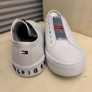 Tommy Hilfiger White Slip-Ons